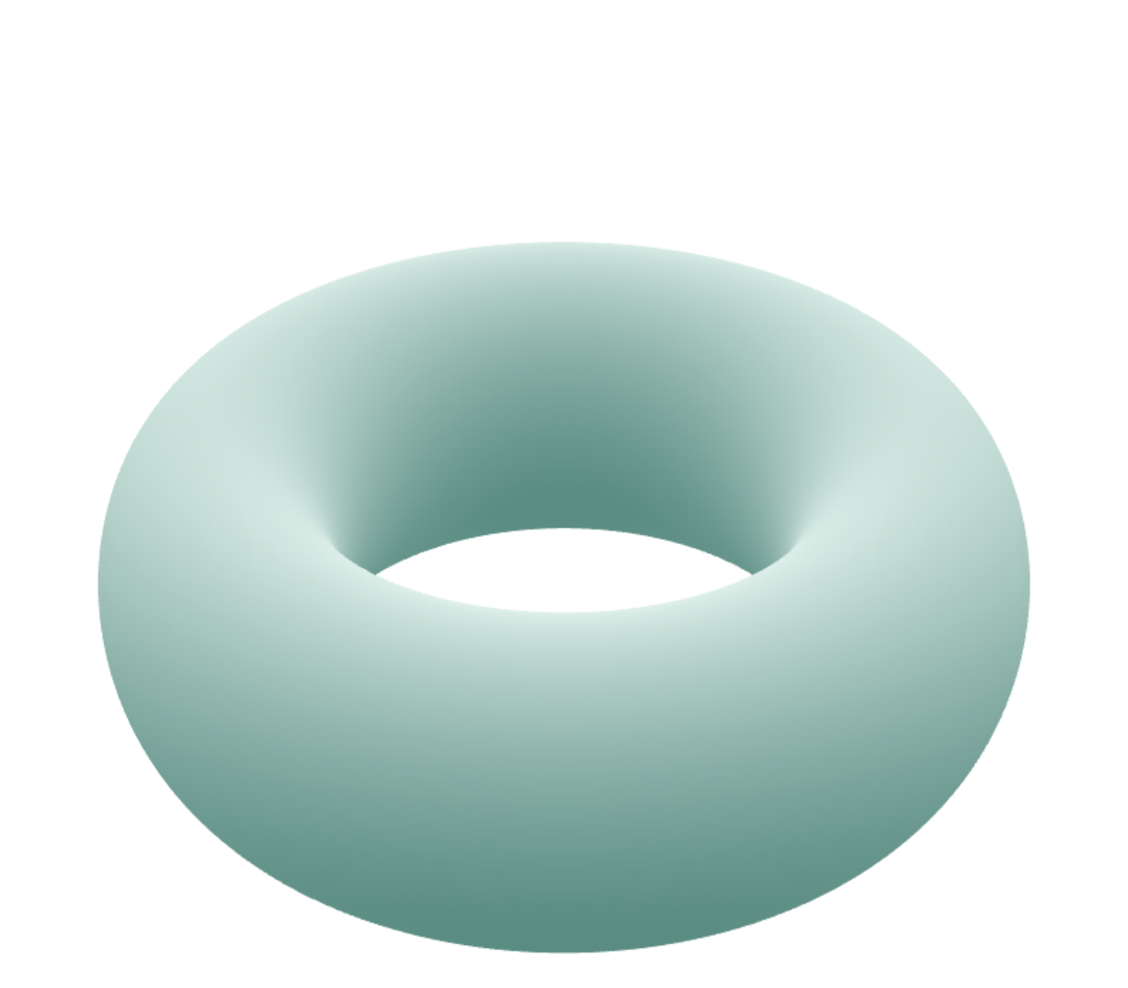 Smooth ground-truth torus with a single central hole