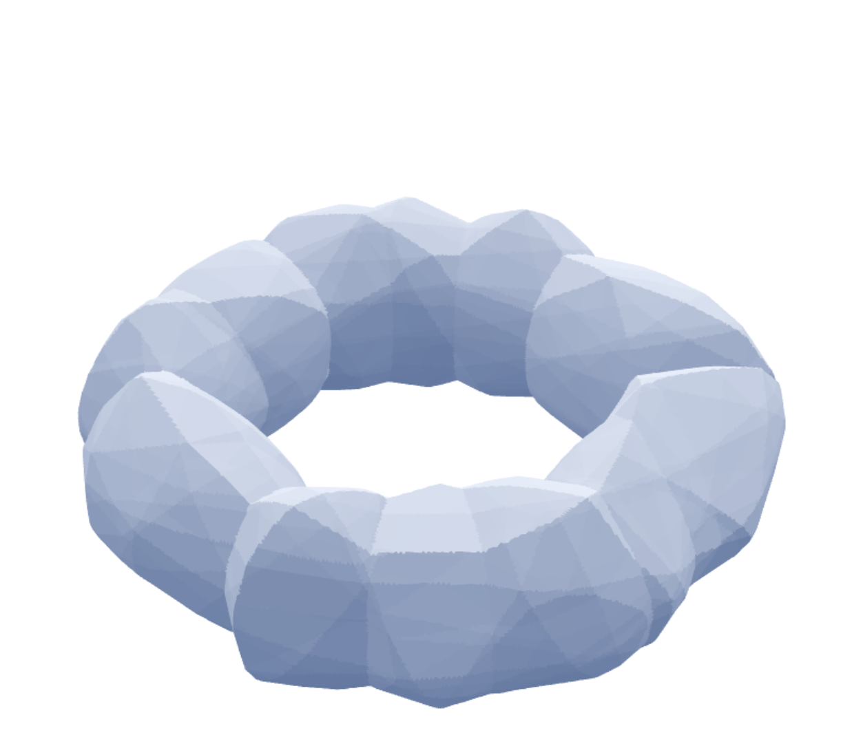 Piecewise-linear neural-network reconstruction forming a coherent genus-one torus